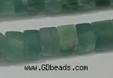 CRB322 15.5 inches 8*12mm tyre matte fluorite gemstone beads