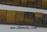 CRB326 15.5 inches 8*12mm tyre matte yellow tiger eye beads