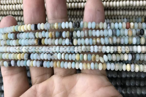 CRB4004 15.5 inches 2.5*4.5mm rondelle amazonite beads wholesale