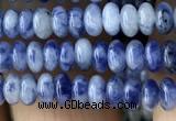 CRB4005 15.5 inches 2.5*4.5mm rondelle blue spot stone beads wholesale