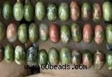 CRB4007 15.5 inches 2.5*4.5mm rondelle unakite beads wholesale