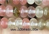 CRB4031 15.5 inches 4*6mm rondelle volcano cherry quartz beads wholesale