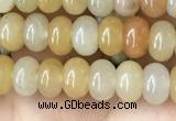 CRB4038 15.5 inches 4*6mm rondelle yellow jade beads wholesale