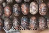 CRB4074 15.5 inches 5*8mm rondelle leopard skin jasper beads wholesale