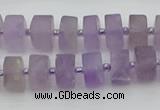 CRB457 15.5 inche 6*10mm tyre matte amethyst gemstone beads