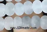 CRB5001 15.5 inches 4*6mm rondelle matte cloudy quartz beads wholesale