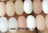 CRB5053 15.5 inches 5*8mm rondelle matte pink aventurine beads