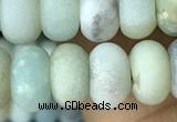 CRB5070 15.5 inches 5*8mm rondelle matte amazonite beads wholesale