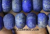 CRB5075 15.5 inches 5*8mm rondelle matte lapis lazuli beads wholesale