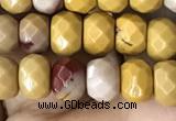 CRB5120 15.5 inches 4*6mm faceted rondelle mookaite beads wholesale