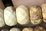 CRB5159 15.5 inches 5*8mm faceted rondelle picture jasper beads