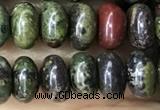 CRB5309 15.5 inches 4*6mm rondelle dragon blood jasper beads