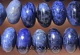 CRB5319 15.5 inches 4*6mm rondelle blue dumortierite beads