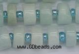 CRB532 15.5 inches 6*12mm tyre Chinese amazonite beads wholesale