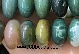 CRB5339 15.5 inches 5*8mm rondelle Indian agate beads wholesale