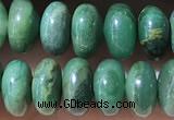 CRB5345 15.5 inches 5*8mm rondelle green jasper beads