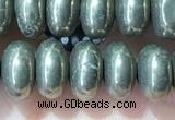 CRB5351 15.5 inches 5*8mm rondelle pyrite beads wholesale