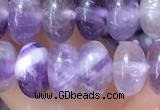 CRB5353 15.5 inches 5*8mm rondelle amethyst beads wholesale