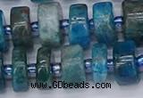 CRB539 15.5 inches 7*14mm tyre apatite gemstone beads wholesale