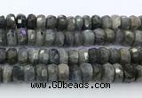 CRB5622 15.5 inches 7*11mm - 8*12mm faceted rondelle labradorite beads