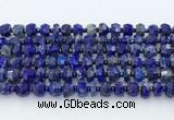 CRB5628 15.5 inches 5*7mm - 7*8mm faceted rondelle lapis lazuli beads