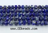 CRB5629 15.5 inches 6*9mm – 9*10mm faceted rondelle lapis lazuli beads