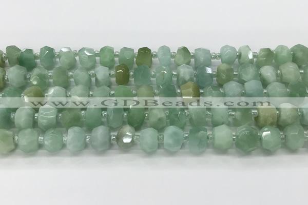 CRB5650 15.5 inches 5*8mm-6*10mm faceted rondelle jade beads wholesale