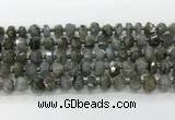 CRB5652 15.5 inches 5*8mm-6*10mm faceted rondelle labradorite beads wholesale