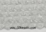 CRB5687 15 inches 4*4mm white crystal beads wholesale