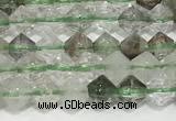 CRB5688 15 inches 4*4mm green lodalited beads wholesale