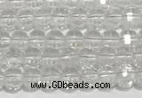 CRB5691 15 inches 4*4mm white crystal beads wholesale