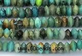 CRB5729 15 inches 1*2mm faceted turquoise beads