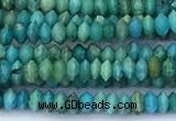 CRB5730 15 inches 1*2mm faceted turquoise beads