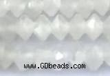 CRB5741 15 inches 2*3mm faceted white moonstone beads