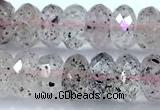 CRB5782 15 inches 5*8mm faceted rondelle quartz beads