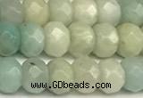 CRB5793 15 inches 4*6mm, 5*8mm faceted rondelle amazonite beads