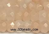 CRB5799 15 inches 4*6mm, 5*8mm, 6*10mm faceted rondelle pink aventurine jade beads