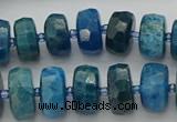 CRB592 15.5 inches 8*16mm faceted rondelle apatite beads