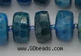 CRB593 15.5 inches 8*18mm faceted rondelle apatite beads