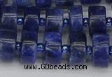 CRB640 15.5 inches 6*12mm tyre sodalite gemstone beads