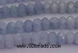 CRB710 15.5 inches 2.5*4mm faceted rondelle aquamarine beads