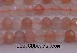 CRB715 15.5 inches 3*4mm faceted rondelle rainbow moonstone beads