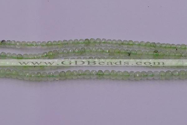 CRB723 15.5 inches 2.5*4mm faceted rondelle prehnite gemstone beads