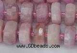 CRB827 15.5 inches 7*12mm faceted rondelle kunzite beads