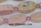 CRC1012 15.5 inches 10*18mm oval rhodochrosite gemstone beads