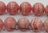 CRC102 15.5 inches 18mm round natural argentina rhodochrosite beads