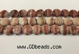 CRC1070 15.5 inches 20mm flat round rhodochrosite beads