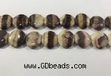 CRC1074 15.5 inches 25mm flat round rhodochrosite beads