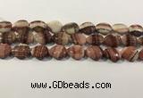 CRC1084 15.5 inches 15*20mm flat teardrop rhodochrosite beads