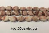 CRC1087 15.5 inches 18*25mm flat teardrop rhodochrosite beads